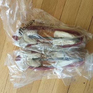 Madewell Metal Bow Skimmer NIB sz 6